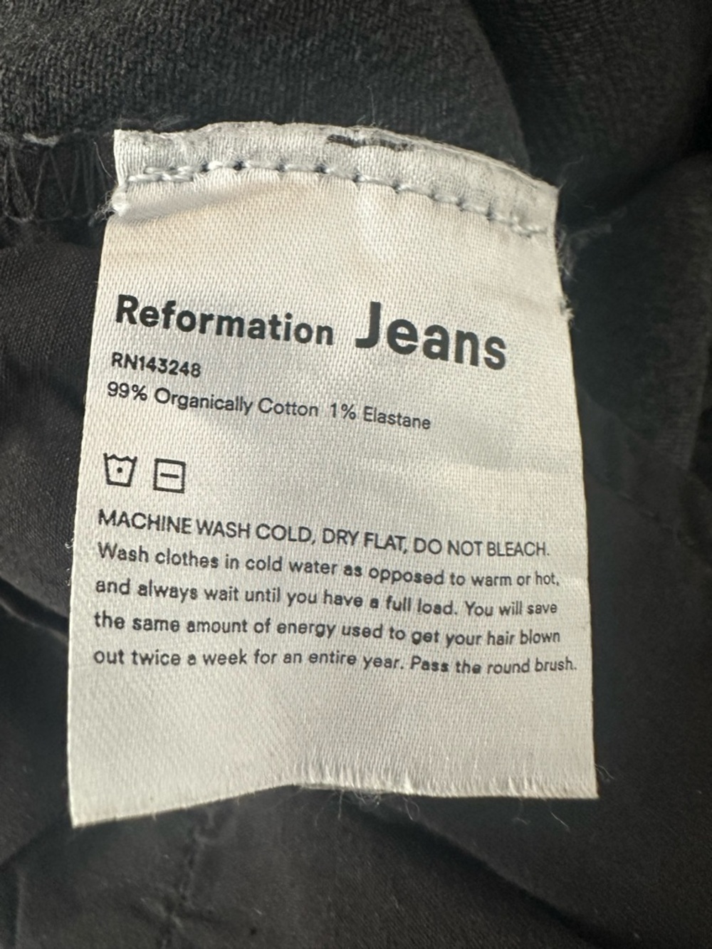 Reformation Denim Straight-Leg Jeans Monterey Sz 25 Pants High-rise - Picture 8 of 8